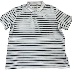 Nike Golf Standard fit Dri-Fit Stripe Golf Polo Shirt Men's size XL